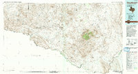 Chisos Mountains topographic map thumbnail