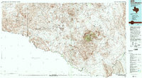 Chisos Mountains 1985 topographic map thumbnail