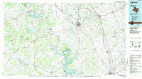 Cleburne 1985 topographic map thumbnail