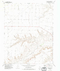 Coldwater Creek 1974 topographic map thumbnail