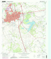 Corsicana 1965 topographic map thumbnail