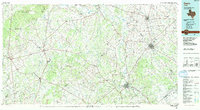 Cuero 1985 topographic map thumbnail