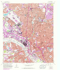 Dallas 1958 topographic map thumbnail