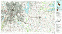 Dallas 1986 topographic map thumbnail