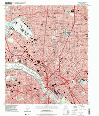 Dallas 1995 topographic map thumbnail