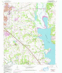 Denton East 1960 topographic map preview