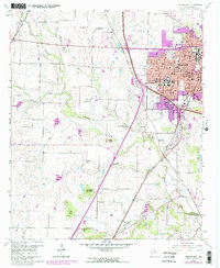 Denton West 1960 topographic map thumbnail