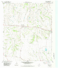 Dodd City 1984 topographic map thumbnail