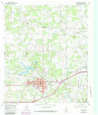 Eastland 1966 topographic map thumbnail