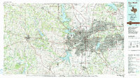 Fort Worth 1985 topographic map thumbnail