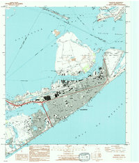 Galveston 1994 topographic map thumbnail