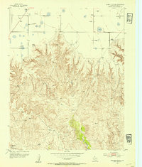 Stinnett Station 1953 topographic map thumbnail