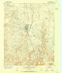 Stinnett 1953 topographic map thumbnail