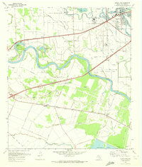 Sugar Land 1970 topographic map thumbnail