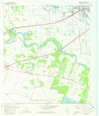 Sugar Land 1970 topographic map thumbnail