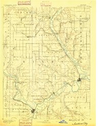 Junction City 1889 topographic map thumbnail