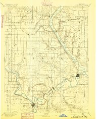 Junction City 1894 topographic map thumbnail