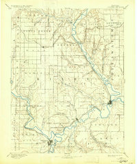 Junction City 1894 topographic map thumbnail