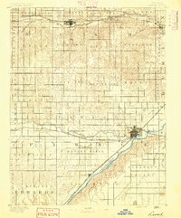Larned 1891 topographic map thumbnail