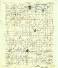 Lawrence 1889 topographic map thumbnail