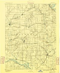 Oskaloosa 1888 topographic map thumbnail
