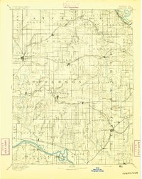 Oskaloosa 1894 topographic map thumbnail
