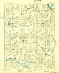 Oskaloosa 1894 topographic map thumbnail
