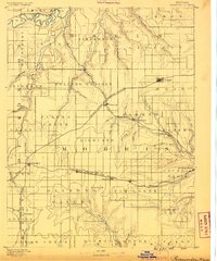 Parkerville 1889 topographic map thumbnail