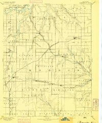Parkerville topographic map thumbnail