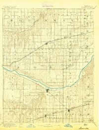 Spearville 1894 topographic map thumbnail