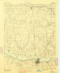 Topeka 1889 topographic map preview