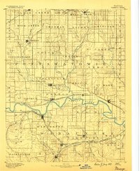 Wamego 1889 topographic map thumbnail
