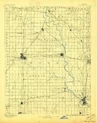 Wellington 1890 topographic map thumbnail
