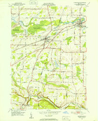 Churchville 1950 topographic map thumbnail
