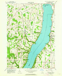 Canandaigua Lake 1951 topographic map thumbnail