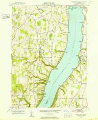Canandaigua Lake 1951 topographic map thumbnail
