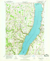 Canandaigua Lake 1951 topographic map thumbnail