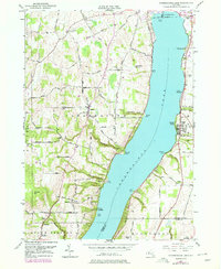 Canandaigua Lake 1951 topographic map thumbnail