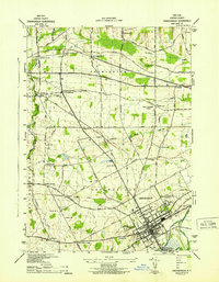 Canandaigua 1942 topographic map thumbnail
