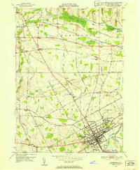 Canandaigua 1951 topographic map thumbnail