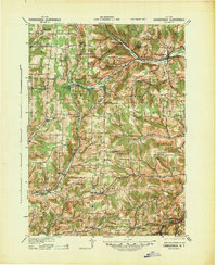Canaseraga 1940 topographic map thumbnail