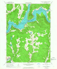 Cannonsville Reservoir 1965 topographic map thumbnail