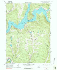 Cannonsville Reservoir 1965 topographic map thumbnail