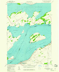 Cape Vincent North 1958 topographic map thumbnail