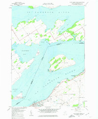 Cape Vincent North 1958 topographic map thumbnail