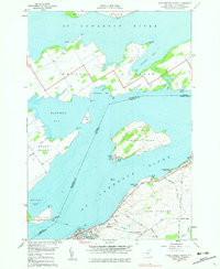 Cape Vincent North 1958 topographic map thumbnail