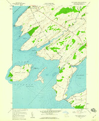 Cape Vincent South 1958 topographic map thumbnail