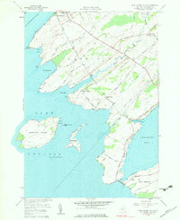 Cape Vincent South 1958 topographic map thumbnail