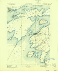 Cape Vincent 1944 topographic map thumbnail