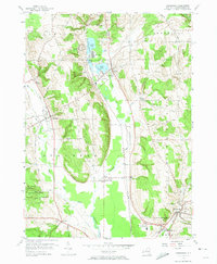 Cassadaga 1954 topographic map thumbnail